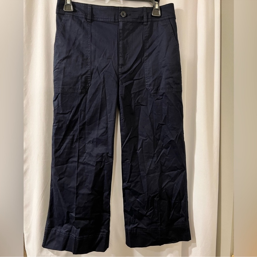 Lauren Ralph Lauren Capri Pants Wide Leg Navy